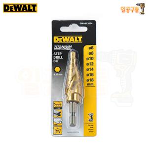디월트 DWA612054 스텝드릴비트 임팩트 드라이버용 육각 샹크 6mm~18mm 철 나무 석고 천공 확관