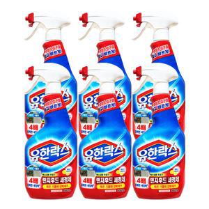 유한락스 기름때 찌든때 강력제거 렌지후드 세정제 500mL x 6개