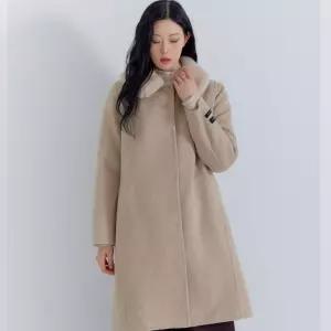 [지센] (2컬러) Z-셀렉션 밍크카라 핸드메이드 코트 LFLCNB01