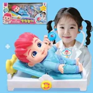 핑크퐁 베베핀 병원놀이 작동 완구 청진기 주사기 세트 장난감 어린이집 유치원 유아 조카 선물 어린이