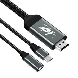 USB C to HDMI PD충전 미러링 케이블 2m MBF-PDCH02 [H@lu]
