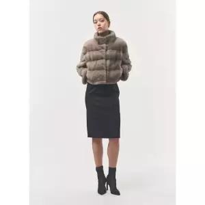 [진도모피](강남점)밍크 크롭 자켓 (CFJ009)