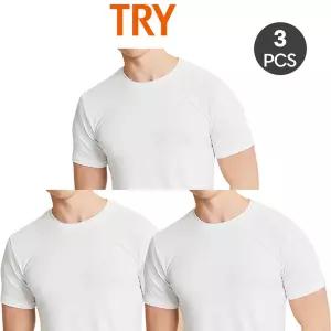 남성 반팔 티셔츠 면 100 런닝 런닝구 흰런닝 115 120 까지 3장