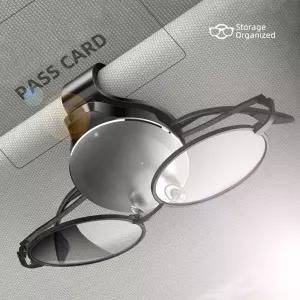 차량용 선글라스 클립 선바이저 안경 걸이 카드 홀더 거치대 수납 케이스