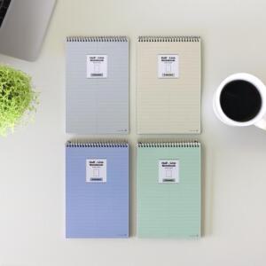 모닝글로리 스프링노트 캠퍼스 상철 유선노트 20절 2분할 반반라인 연습장 줄공책 (2개)