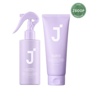 제이숲 실크케라틴 노워시 앰플 트리트먼트 2x 200ml + 실크케라틴 샴푸 2x 200ml