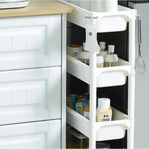 냉장고 정리 수납 트레이 세제 틈새 선반 세탁실 4단