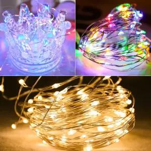 LED 와이어 전구 크리스마스 줄조명 트리 커튼 장식 미니 꼬마 전등 와인병 불멍 무드등