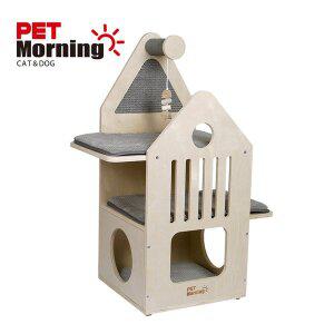 [이즈마인 펫]펫모닝 모던 캐슬 원목캣타워 [PMC-6521]