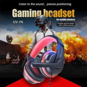 헤드셋 게임용 35mm 유선 마이크 포함 스테레오 이어폰 노트북 PC 휴대 전화 재고