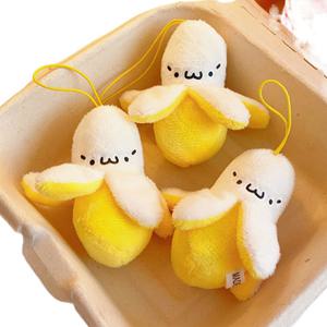 미니 바나나 인형 키링 과일 키홀더 캐릭터 열쇠고리 단체 대량 선물