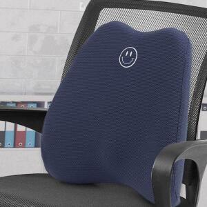 [HYIJYU84_4B]의자허리받침대 등받이쿠션 등베개 네이비