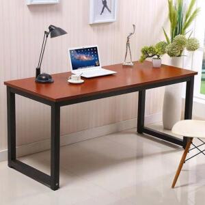 노트북책상 사무실 미끄럼방지 진체리블랙 스틸 컴퓨터책상 프레임 공부방 120cm 서재