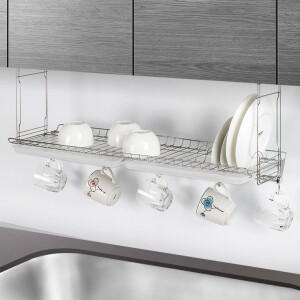 걸이 다용도스텐 씽크대용품 그릇 H-슬라이드씽크선반 800 건조대식기 정리대싱크 설거지1단
