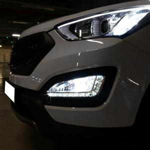 싼타페DM 안개등 LED 데이라이트 1:1 교체형 램프 용품