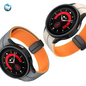 실리콘 갤럭시 갤워치5 4 와치 6 시계 마그네틱 워치 5 줄 7 끈 클래식 프로 스트랩