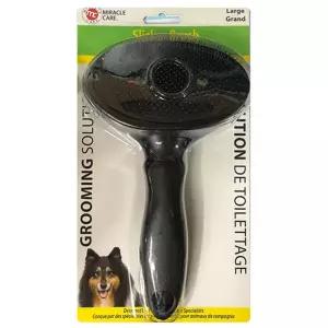 미라클케어 슬리커 애견 하드 브러쉬 엉킨털 애견브러시 라지