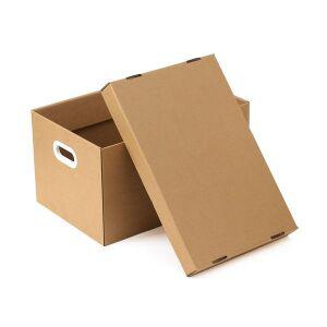 [기타]조립식 JOZAQQIU 종이박스 다용도 수납 정리함 48.5x32.5cm