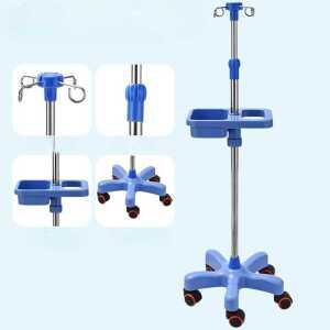 링거 스탠드 거치대 링겔대 수액 걸이 이동식 폴대 요양원 병원 접이식 스테인레스