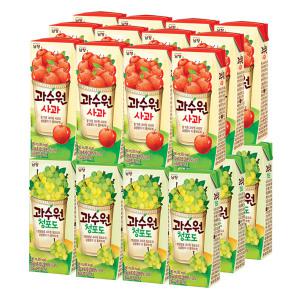 남양 과수원 사과+청포도 190mlx각12팩(총24팩)