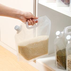 키텐실 대용량 쌀 잡곡 육수 식품  다용도 보관팩 보관용기 5P