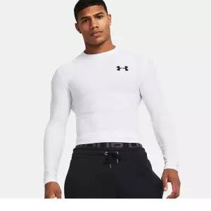 [언더아머](대전신세계)1387696-100 화이트 언더아머 OG 히트기어 컴프레셔 긴팔 운동복 헬스복 기능성 ...