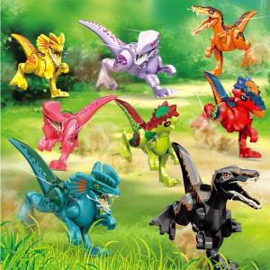 미니 공룡피규어 사람 8종세트 놀이용레고 조카선물용 진짜같은 모형 유치원 학습용 교구