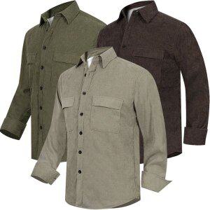 [디바옴므]겨울 양털안감 코듀로이 체크 남방 골덴 셔츠 기모 빅사이즈