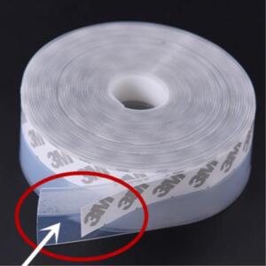 욕실 샤워부스 유리문 25mm 투명 틈새 물막이 테이프 출입문 강화도어