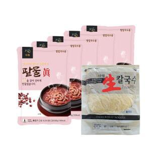 다림식품 팥칼국수 5인분(팥물 진5팩+칼국수1kg) 깊고 진한맛!