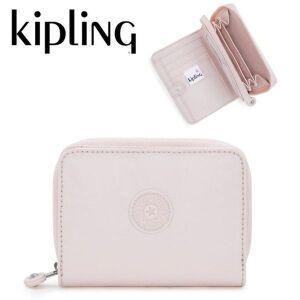 [키플링] 글로우 샤인 핑크 반 지갑 지폐 머니 러브 KPABL05 PKSN[35000437]