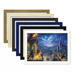 [보리보리/하비스]디즈니 킨케이드 미녀와 야수 퍼즐 1000P+우드 액자 세트