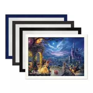 [보리보리/하비스]디즈니 킨케이드 미녀와 야수 퍼즐 1000P+슬림 우드 액자 세트