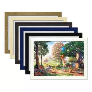 [보리보리/하비스]디즈니 킨케이드 곰돌이푸 퍼즐 1000P+우드 액자 세트