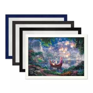 [보리보리/하비스]디즈니 킨케이드 라푼젤 퍼즐 1000P+슬림 우드 액자 세트