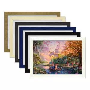 [보리보리/하비스]디즈니 킨케이드 포카혼타스 퍼즐 1000P+우드 액자 세트