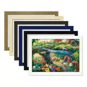 [보리보리/하비스]디즈니 킨케이드 이상한 나라의 앨리스 퍼즐 1000P+우드 액자 세트