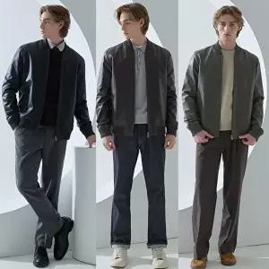 [헤스티지]남성 램스킨 블루종 가죽자켓