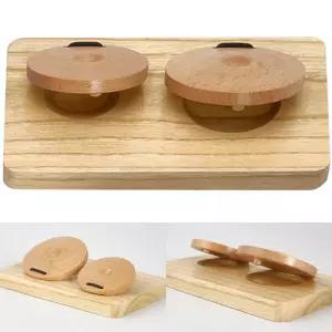 캐스B 더블 캐스터네츠 맑은소리 원목 리듬악기 우드 케스터네츠 딱딱이 두드리기 교육용