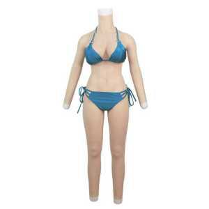 실리콘 전신 슈트 여장 코스튬 이벤트 코탄성 촬영 C컵 반신 고탄성 면