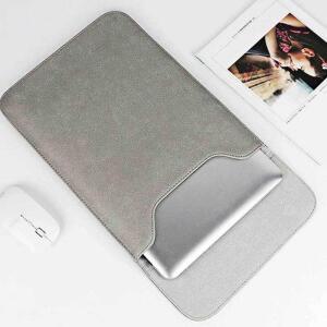 [JHQS80O3_4B]그레이 노트북가죽파우치 노트북용가방