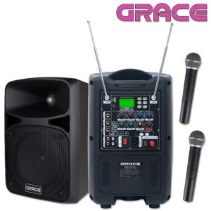 EG-210 카날스 충전식 앰프 200W, 2채널 마이크, 블루투스, USB, 에코 녹음