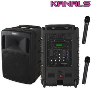 BK-1260 카날스 충전식 앰프 600W, 2채널 무선 마이크, CD, USB,블루투스