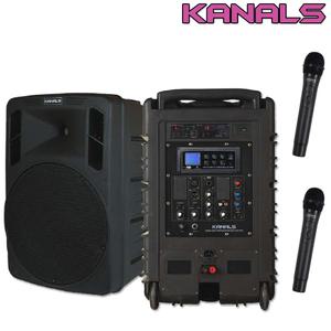 BK-1050N카날스 충전식 앰프500W, 2채널 무선 마이크,USB,블루투스,에코 녹음