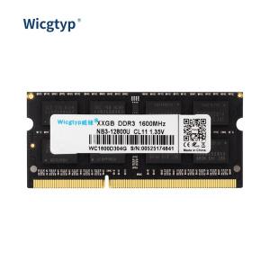 Wicgtyp 노트북 노트북용 PC3-8500 PC3-10600 PC3-12800 SODIMM 메모리 램 DDR3 2GB 4GB 8GB 1066MHz 1333M