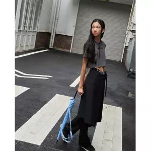 [롯데백화점]랩 (레인) 레터링 밴드 랩스커트(AQ7WS860)