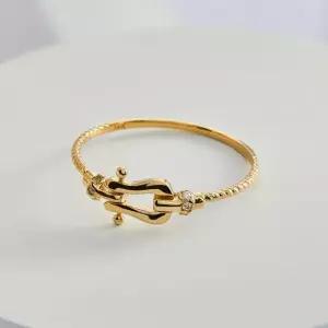 엘렌쥬얼리 14K 말발굽 미스 링 금 반지