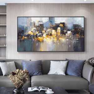 도시 명화 페인팅 추상화 캔버스 따라그리기 유화색칠하기 대형 가로
