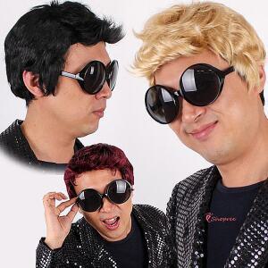 남자핸섬가이가발 금발 의상소품 코믹 남성 컷트머리 연극opq536