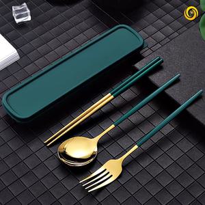 실리콘 수저통 뚜껑 수저통 세트 휴대용 수저 파우치 케이스